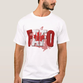 F.A.F.O Canadese vlag T-shirt