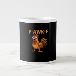 F-Awk-F Kip F-Caw-F Haan Grappige Humor Meme Extra Grote Beker