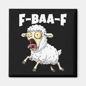 F-baa-f Meme – Funny Screaming Meme Graphic  Magneet (Voorkant)