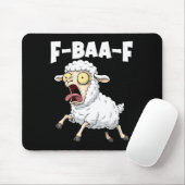 F-baa-f Meme – Funny Screaming Meme Graphic Muismat (Met muis)
