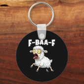 F-baa-f Meme – Funny Screaming Meme Graphic  Sleutelhanger (Voorkant)
