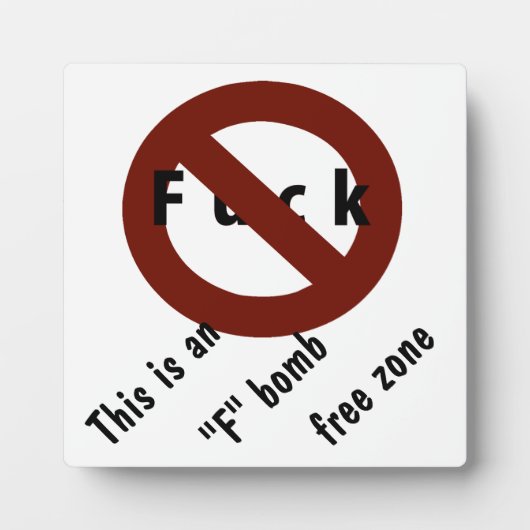 "F" Bomb Fotoplaat (Voorkant)