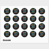 F Bomb mam ik sprinkel dat als Confetti Ronde Sticker (Vel)