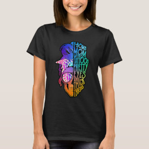 F Bomb mama met Tattoos, ogen, Moederdag T-shirt