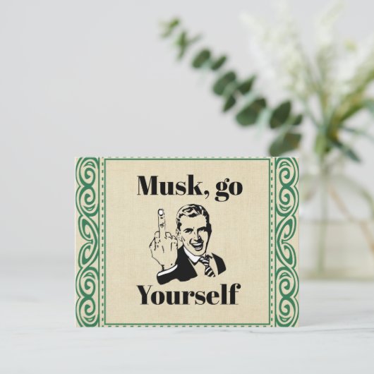 F Carte postale Musk (Debout devant)