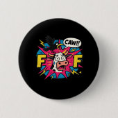 F-Caw-F Aesthetic Unique Ronde Button 5,7 Cm (Voorkant)