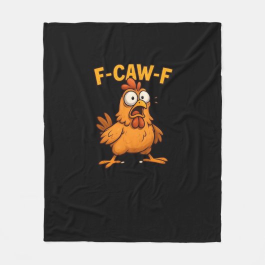 F Caw F Bird Lovers Pun Cool Unique Design Fleece Deken (Voorkant)