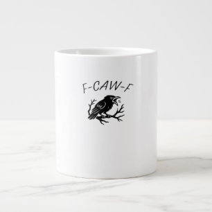 F-Caw-F Boze Kraai Raaf Grappige Gotische Humor Vo Extra Grote Beker