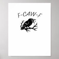 F-Caw-F Boze Kraai Raaf Grappige Gotische Humor Vo