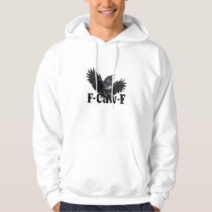 F-Caw-F Boze Raven Kunstprint Gotische Kraai Illus Hoodie