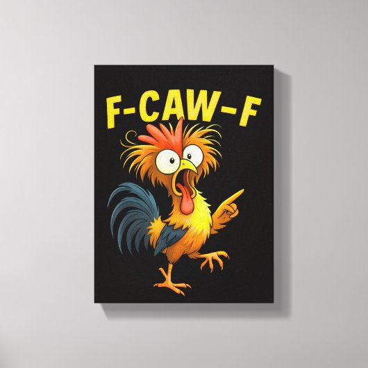 F Caw F Canvas Afdruk (Voorkant)