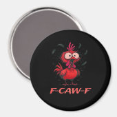 F-Caw-F-Chicken Boxy Cool Casual Magneet (Voorkant / Achterkant)