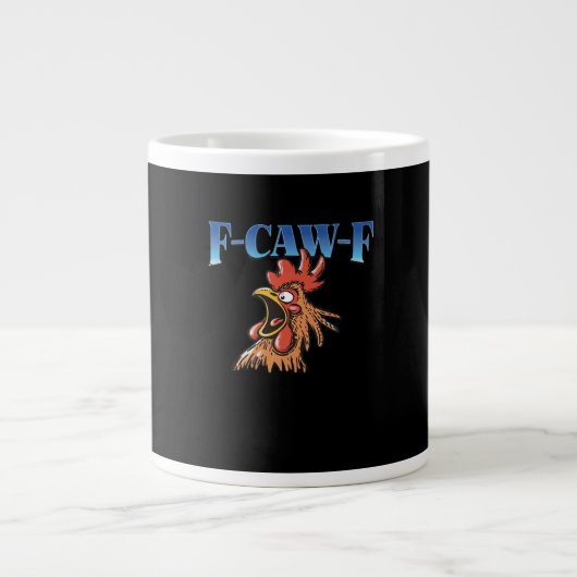 F-Caw-F Chicken Classic Cool Unique Extra Grote Beker (Voorkant)