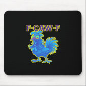 F-Caw-F Chicken Classic Creative Casual Muismat (Voorkant)