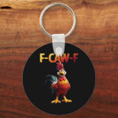 F-Caw-F Chicken Classic Creative Casual Sleutelhanger (Voorkant)