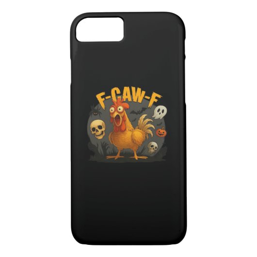F-Caw-F Chicken Classic Minimal Clean Case-Mate iPhone Case (Achterkant)