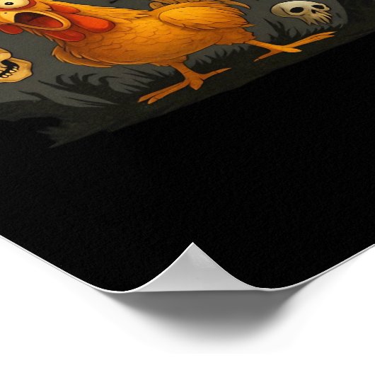 F-Caw-F Chicken Classic Minimal Clean Poster (Hoek)