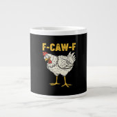 F-Caw-F Chicken Classic Retro Cool Extra Grote Beker (Voorkant)