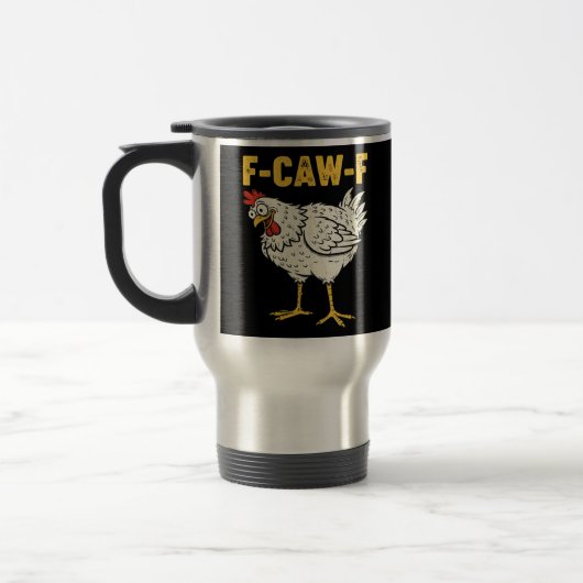 F-Caw-F Chicken Classic Retro Cool Reisbeker (Links)