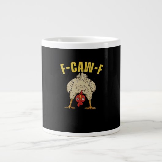 F-Caw-F-Chicken Essential Art Graphic Extra Grote Beker (Voorkant)