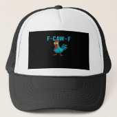 F-Caw-F-Chicken Essential Classic Style Trucker Pet (Voorkant)