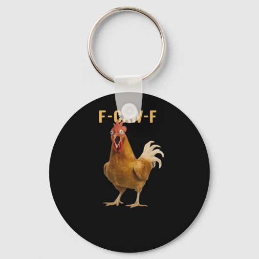 F-Caw-F Chicken Essential Creative Graphic Sleutelhanger (Voorkant)