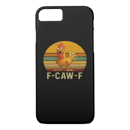 F-Caw-F Chicken Essential Retro Classic Case-Mate iPhone Case (Achterkant)