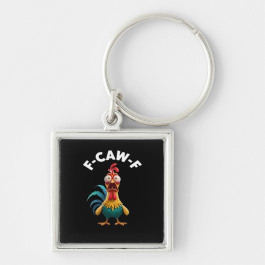 F-Caw-F Chicken F-Caw-F Chicken Classic Cool Uniqu Sleutelhanger (Voorkant)