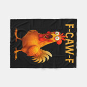 F Caw F Chicken Fleece Deken (Voorkant (Horizontaal))