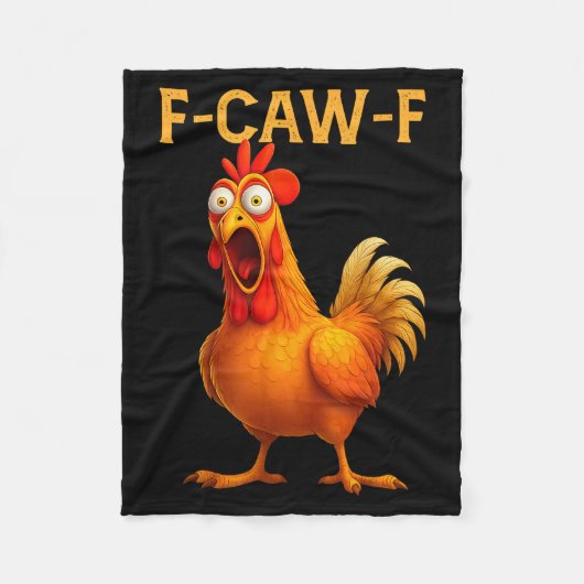F Caw F Chicken Fleece Deken (Voorkant)