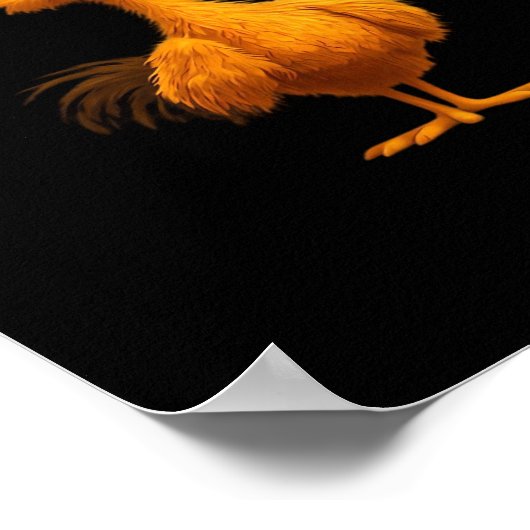 F-Caw-F Chicken Funny Trendy Poster (Hoek)