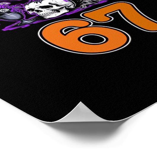 F-Caw-F Chicken Halloween Classic Funny Trendy Poster (Hoek)