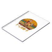 F-Caw-F Chicken Humor Essential Minimal Clean Notitieboek (Linkerzijde)