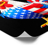 F-caw-f Chicken Humor Quote Rooster Meme Funny Usa Poster (Hoek)