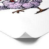F-Caw-F Chicken Retro Classic Poster (Hoek)