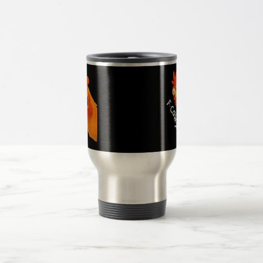 F-Caw-F Chicken Retro Classic Reisbeker (Center)