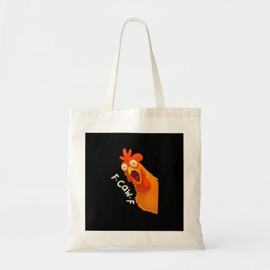 F-Caw-F Chicken Retro Classic Tote Bag (Voorkant)