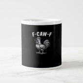 F-Caw-F Chicken Retro Graphic Extra Grote Beker (Voorkant)