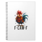 F-Caw-F Chicken Rooster Funny Meme Notitieboek (Voorkant)