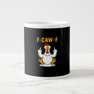 F-Caw-F Citaat Haan Meme Extra Grote Beker