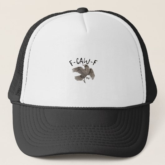 F-Caw-F Classic Aesthetic Casual Trucker Pet (Voorkant)