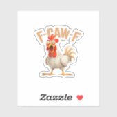 F-Caw-F Classic Aesthetic Style Sticker (Vel)