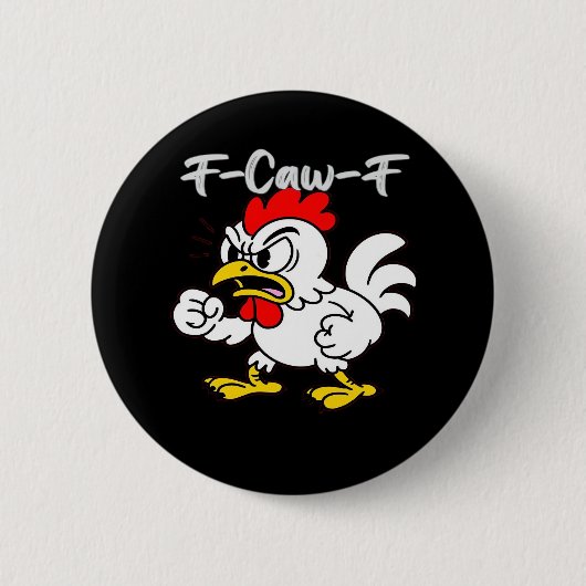 F-Caw-F Classic Creative Casual Ronde Button 5,7 Cm (Voorkant)