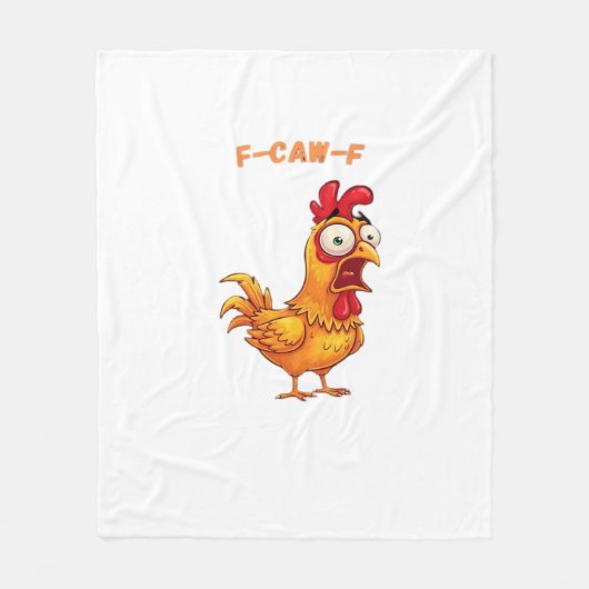 F-Caw-F Classic Funny Quote Fleece Deken (Voorkant)