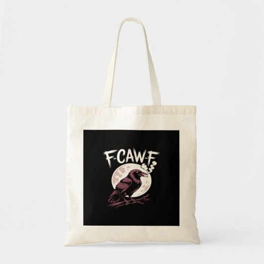 F-Caw-F Classic Minimal Clean Tote Bag (Voorkant)