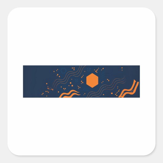 F-Caw-F Classic Minimal Clean Vierkante Sticker (Voorkant)