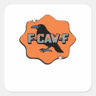 F Caw F Classic Trendy Casual Style Vierkante Sticker