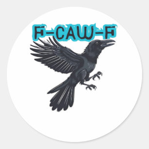 F Caw F Creatieve Casual Stijl Ronde Sticker
