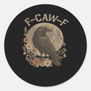 F-Caw-F Creatieve Stijl Ronde Sticker