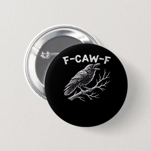F-Caw-F Creative Style Ronde Button 5,7 Cm (Voorkant /achterkant)